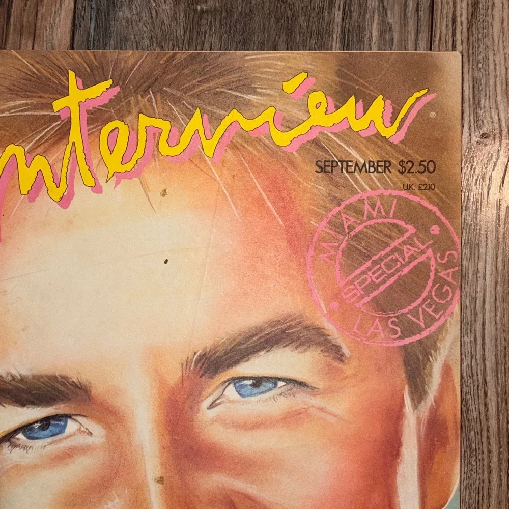 Vintage Andy Warhol Interview Magazine September 1985 Don Johnson Miami Special